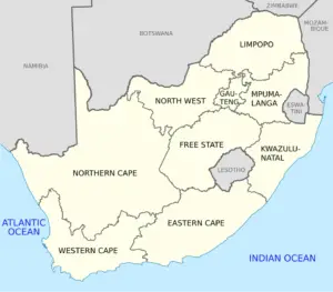 south africa map