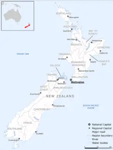 new zealand map
